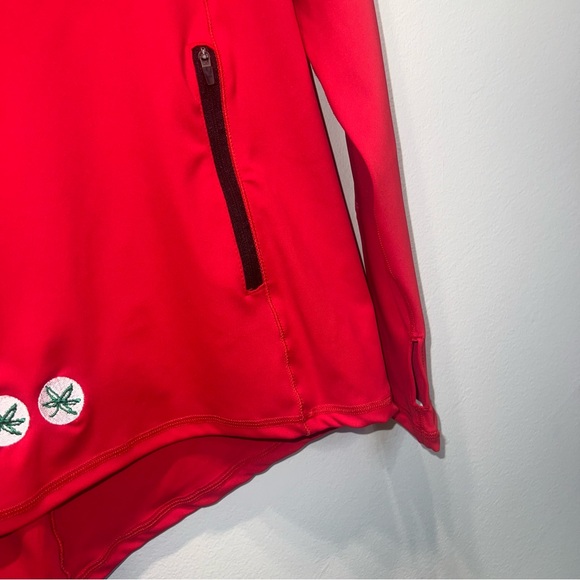 The Ohio State University Funnel Neck Buckeyes Lightweight Sweatshirt Red Sz XS - Picture 3 of 8